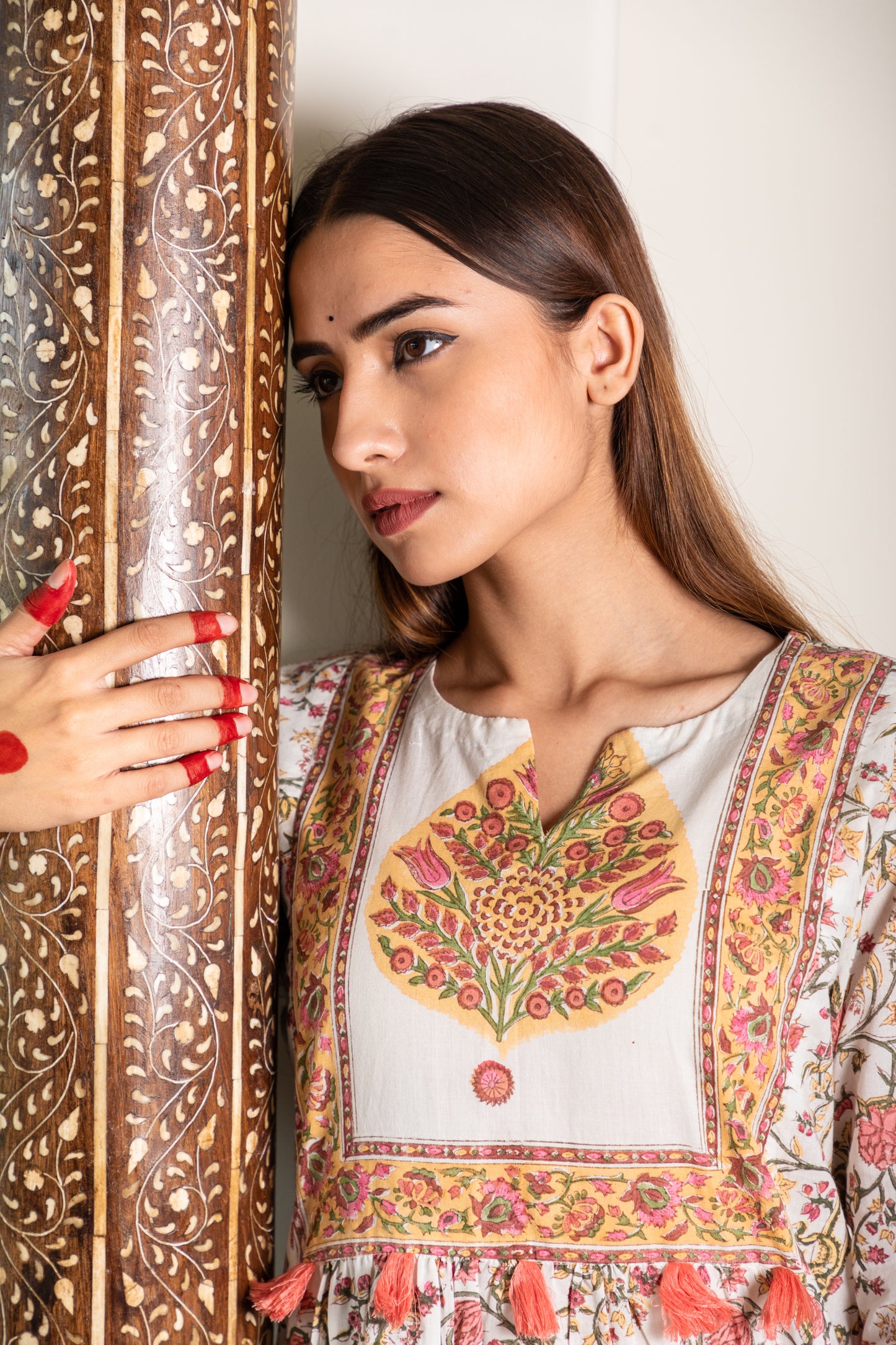 Betel and Vine Jaal Print Baagh Collection Kurta Set