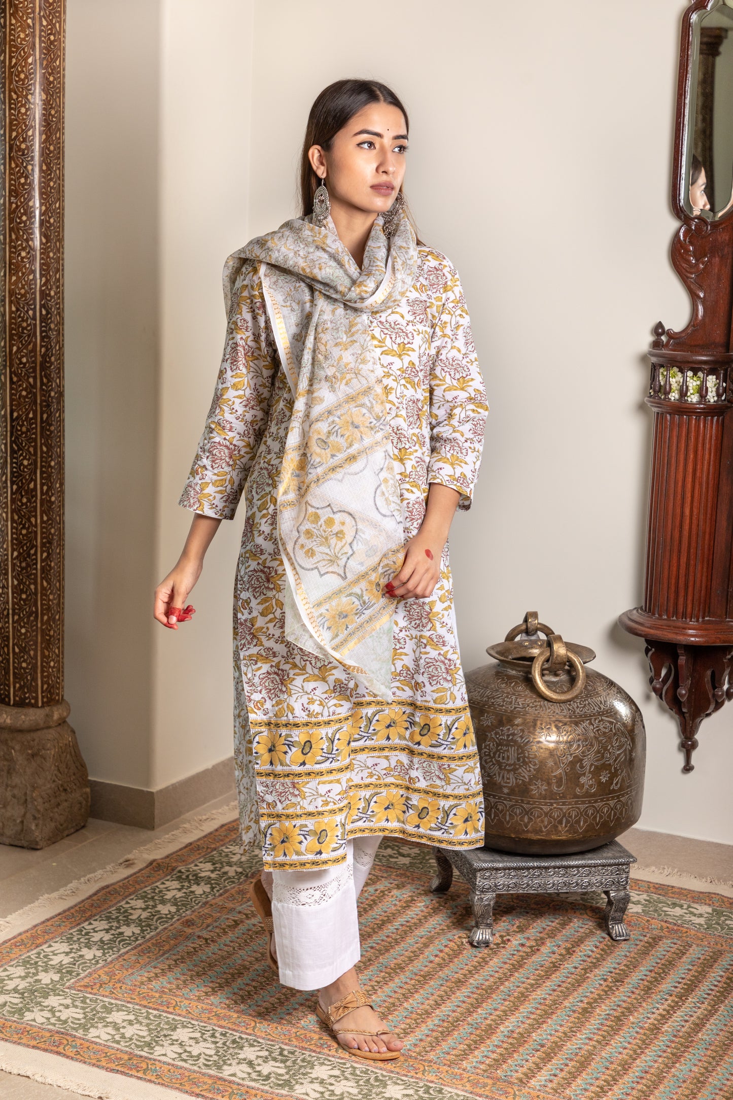 Sunflower Baagh Collection Kurta & Dupatta