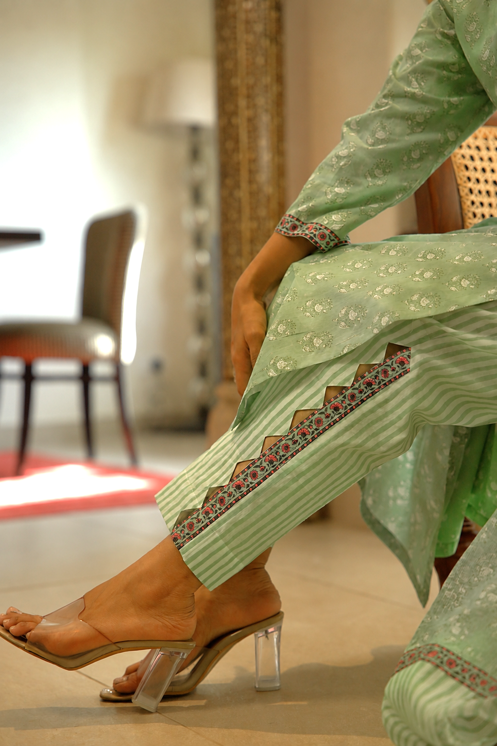 Gul-e-Noor Block Print Kurta Set