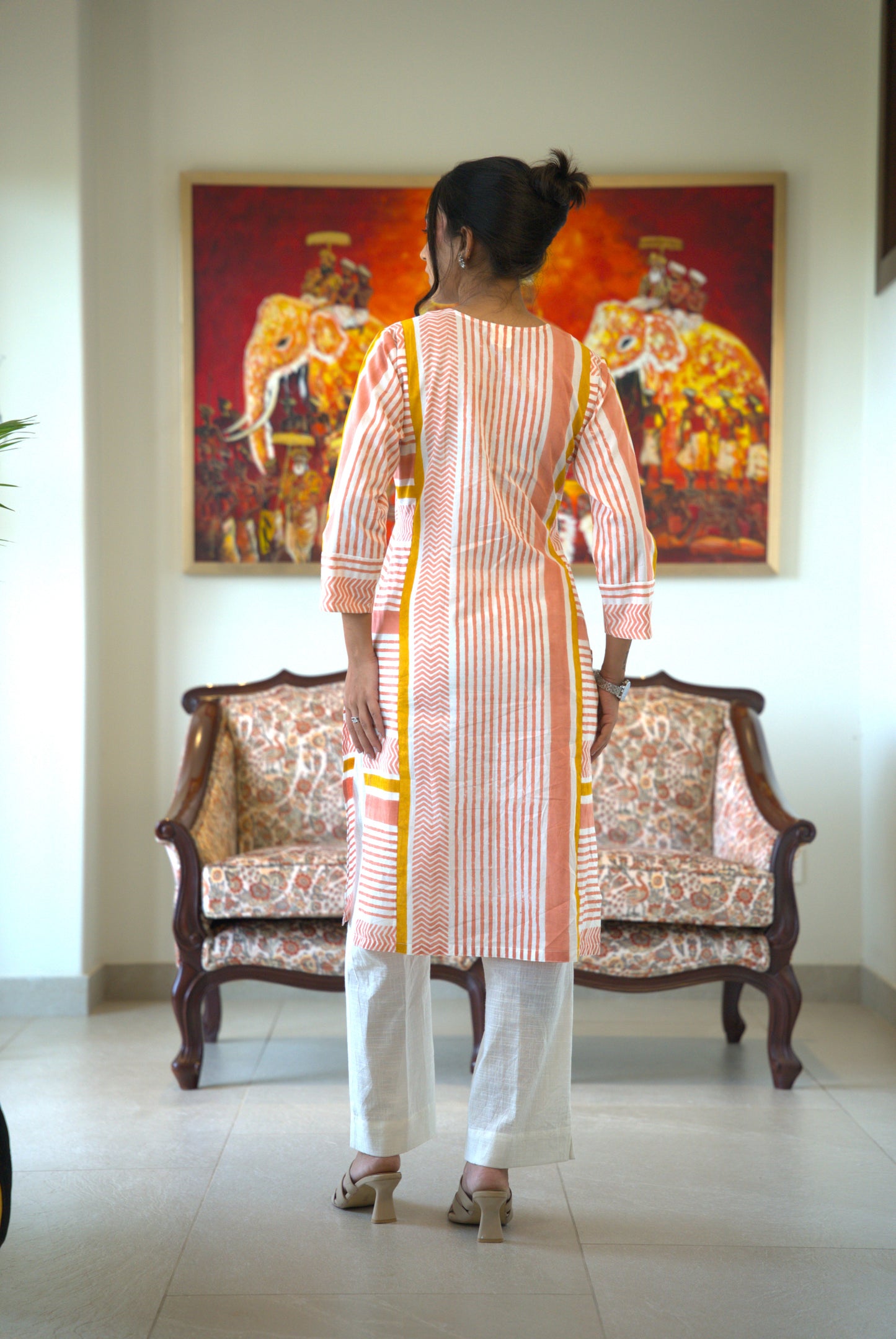 Vedika Block Print Kurta