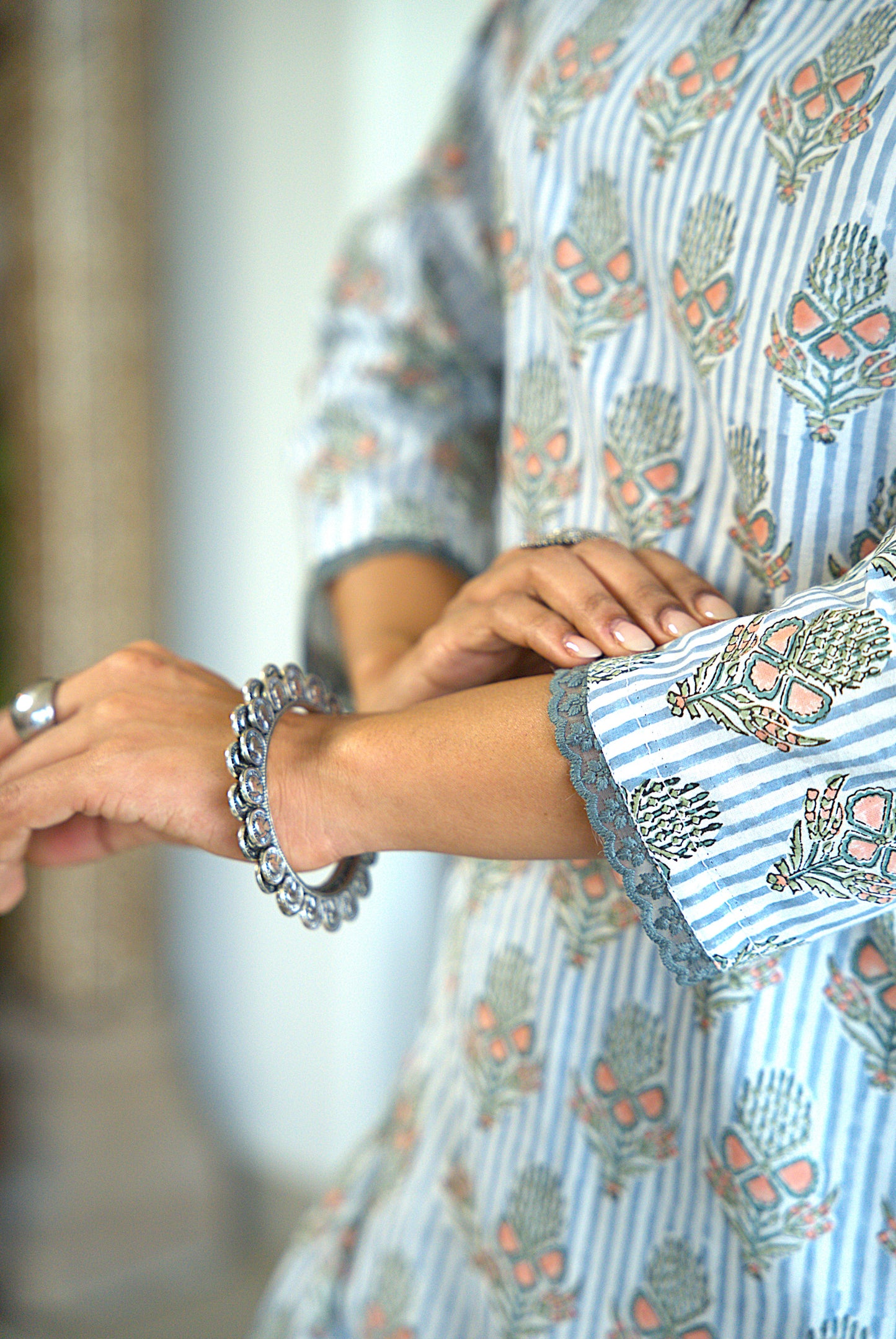 Nilaya Block Print Kurta & Dupatta