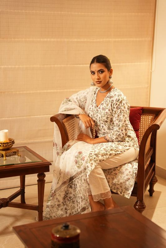 Yasmin hand block printed kurta set