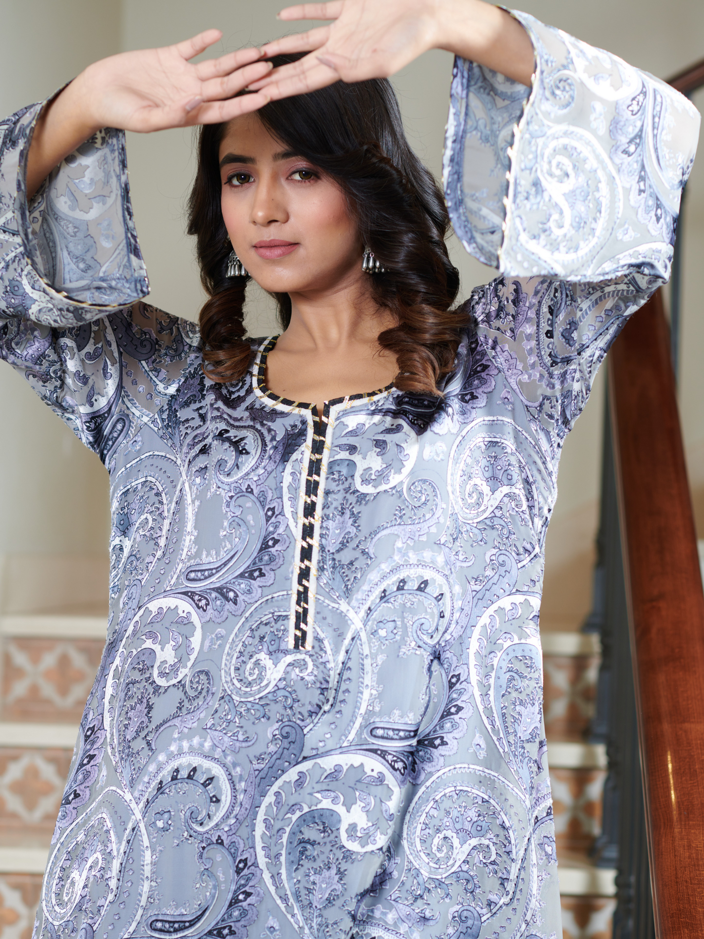 Aaradhya Floral Kurta & Palazzo Set