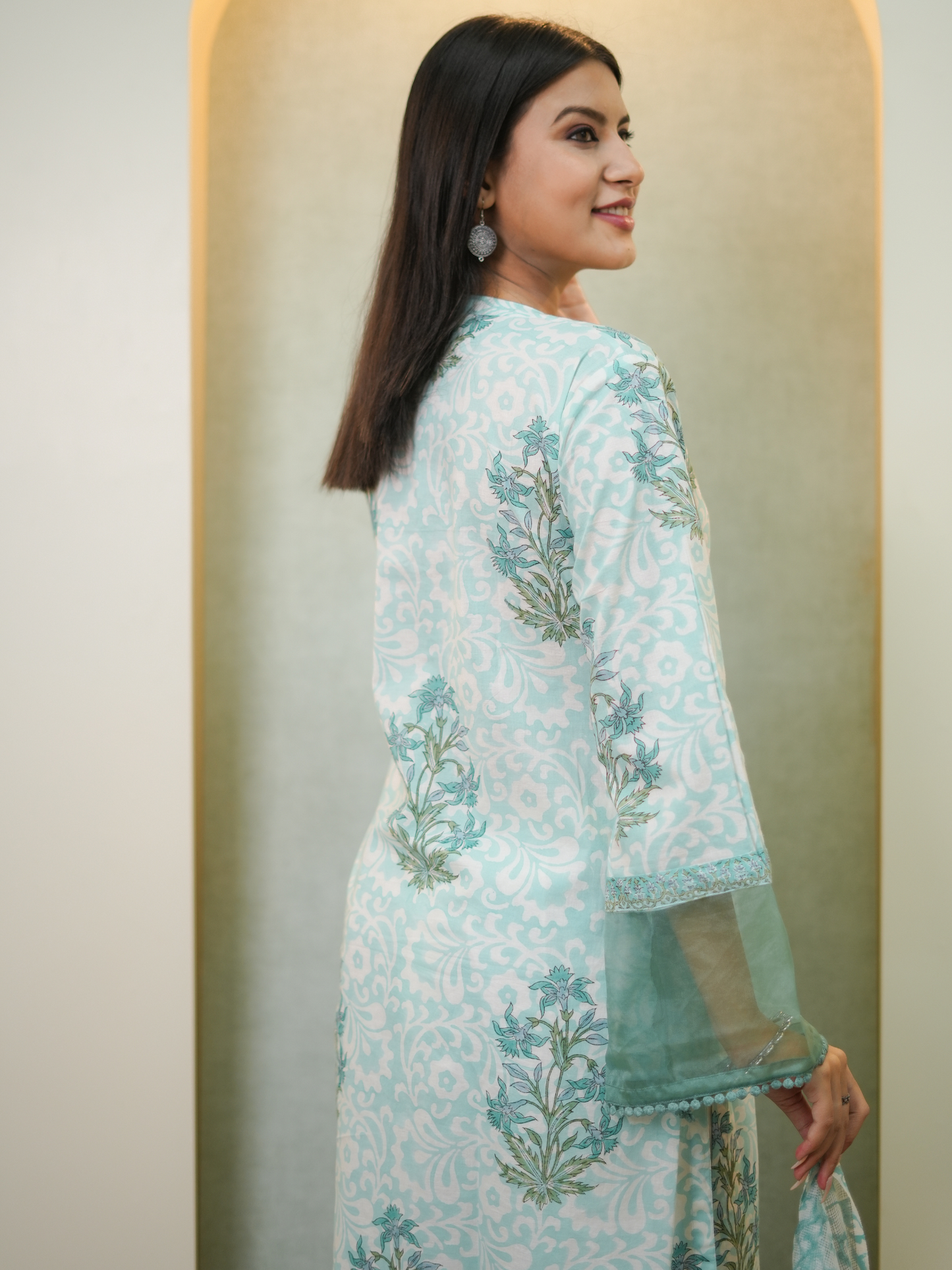 Vasant Self Block Printed Kurta Set