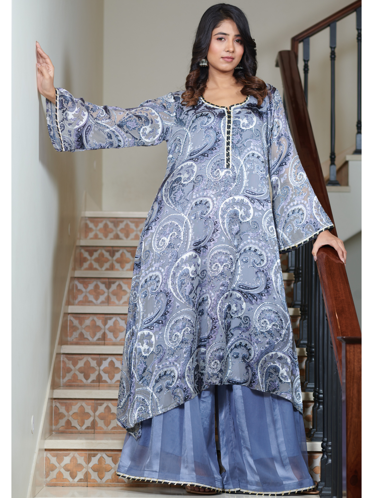 Aaradhya Floral Kurta & Palazzo Set