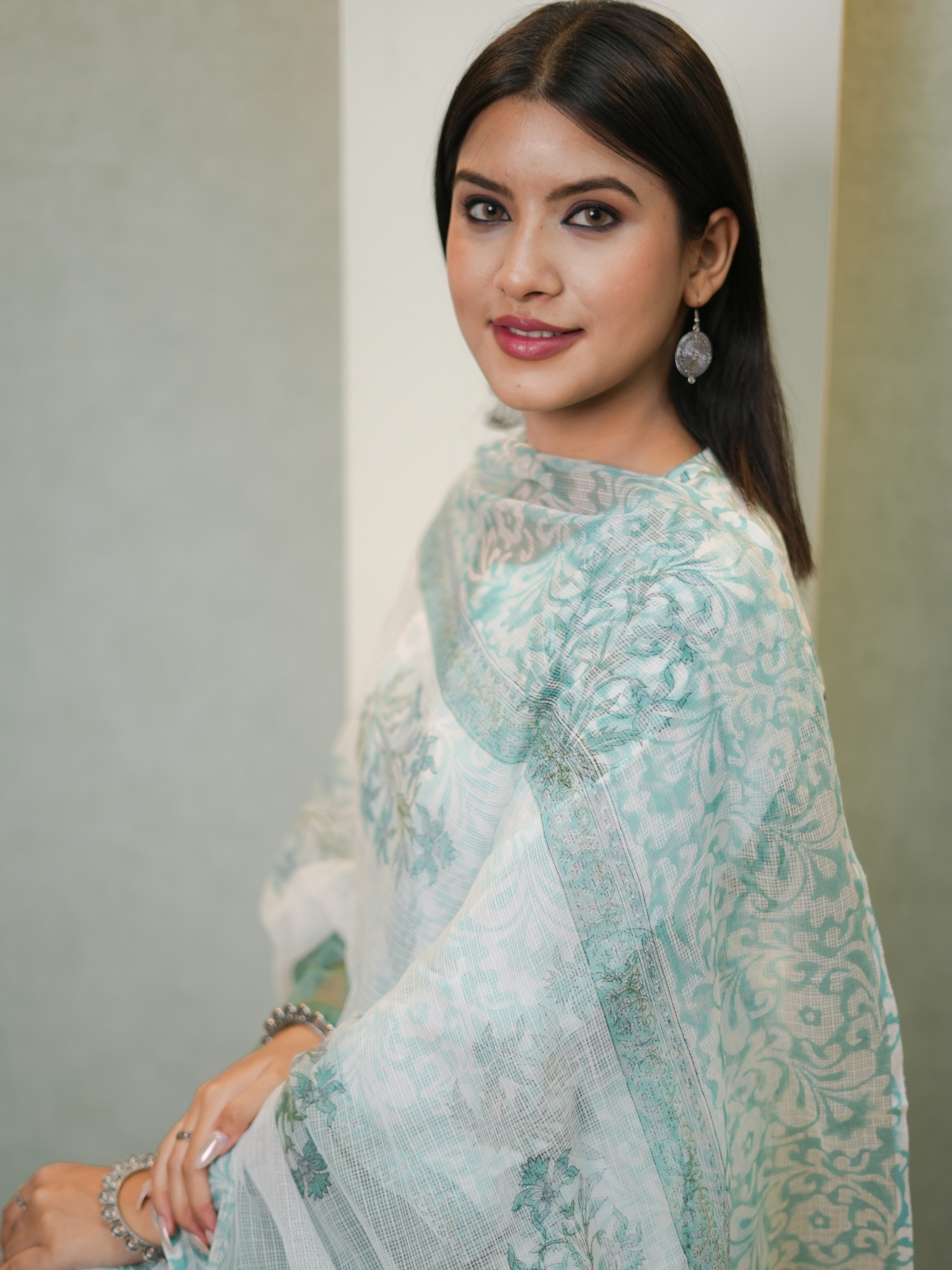 Vasant Self Block Printed Kurta Set