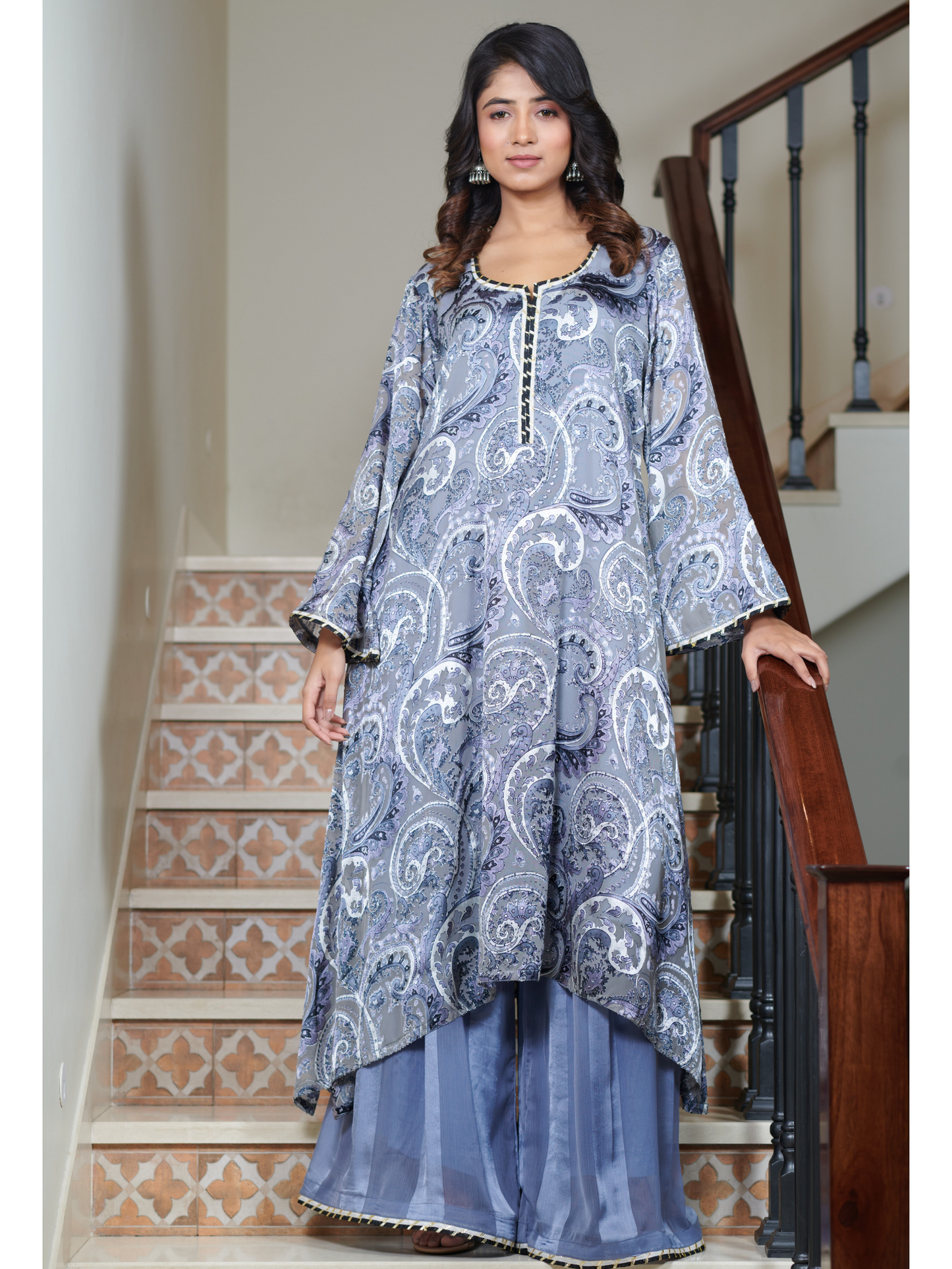 Aaradhya Floral Kurta & Palazzo Set