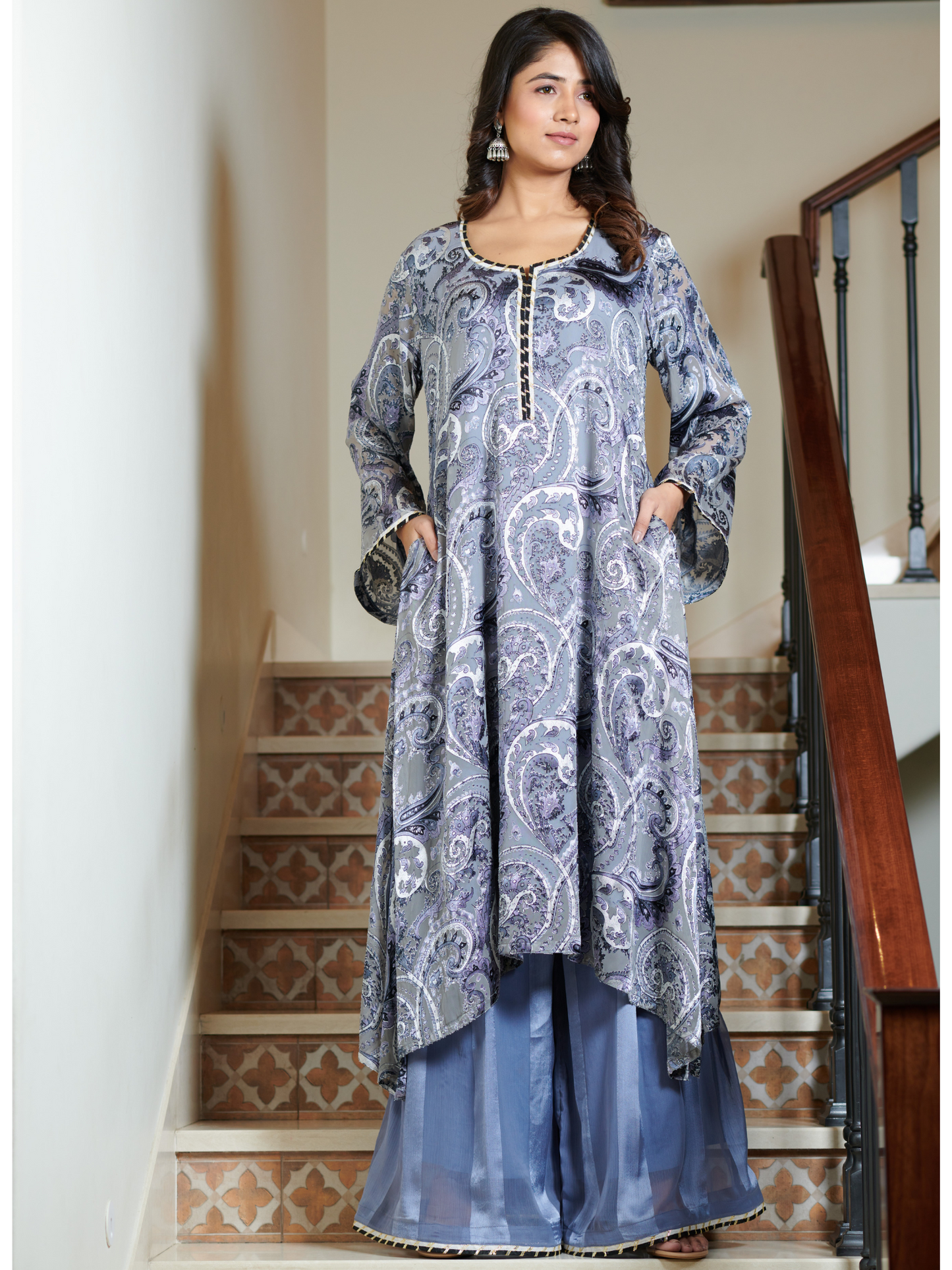 Aaradhya Floral Kurta & Palazzo Set