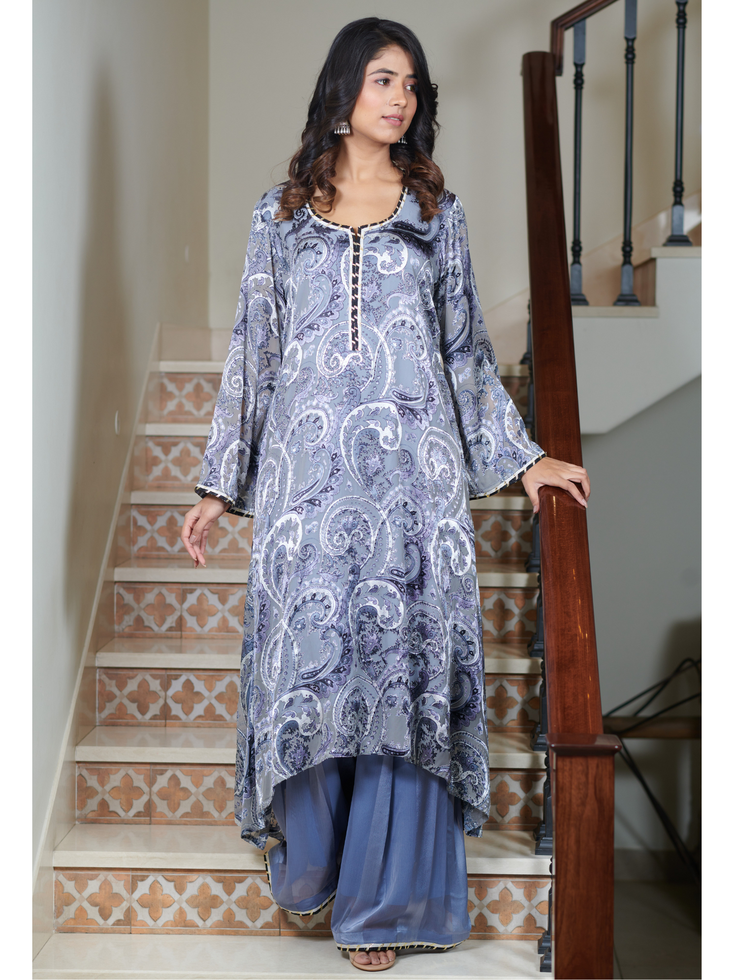 Aaradhya Floral Kurta & Palazzo Set
