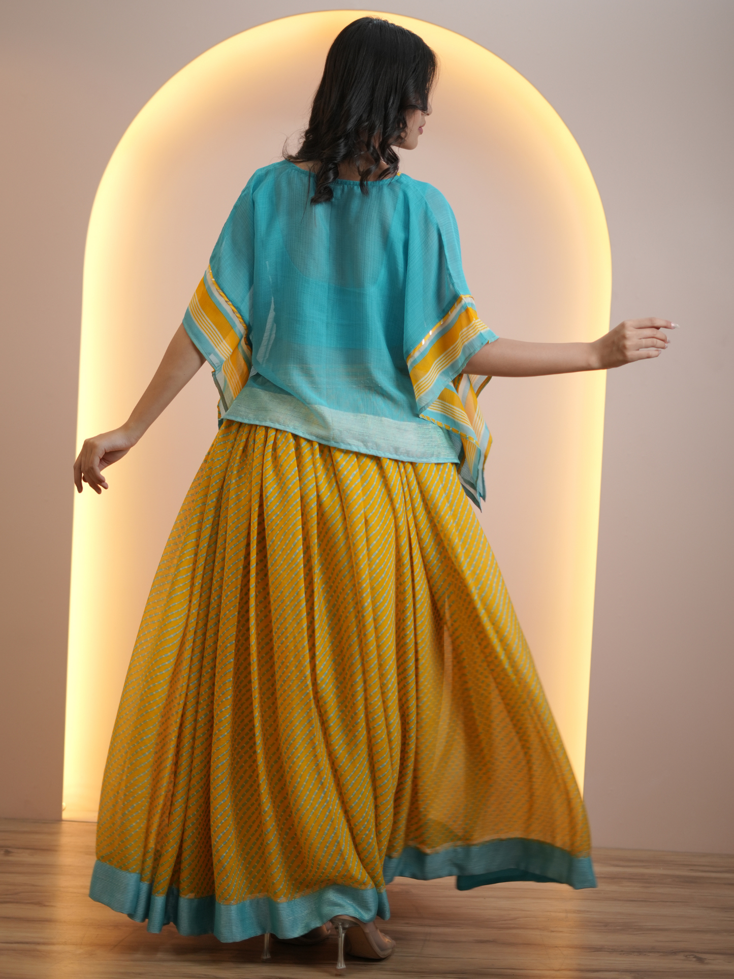 Aqua Blue Boho Bliss Skirt Set
