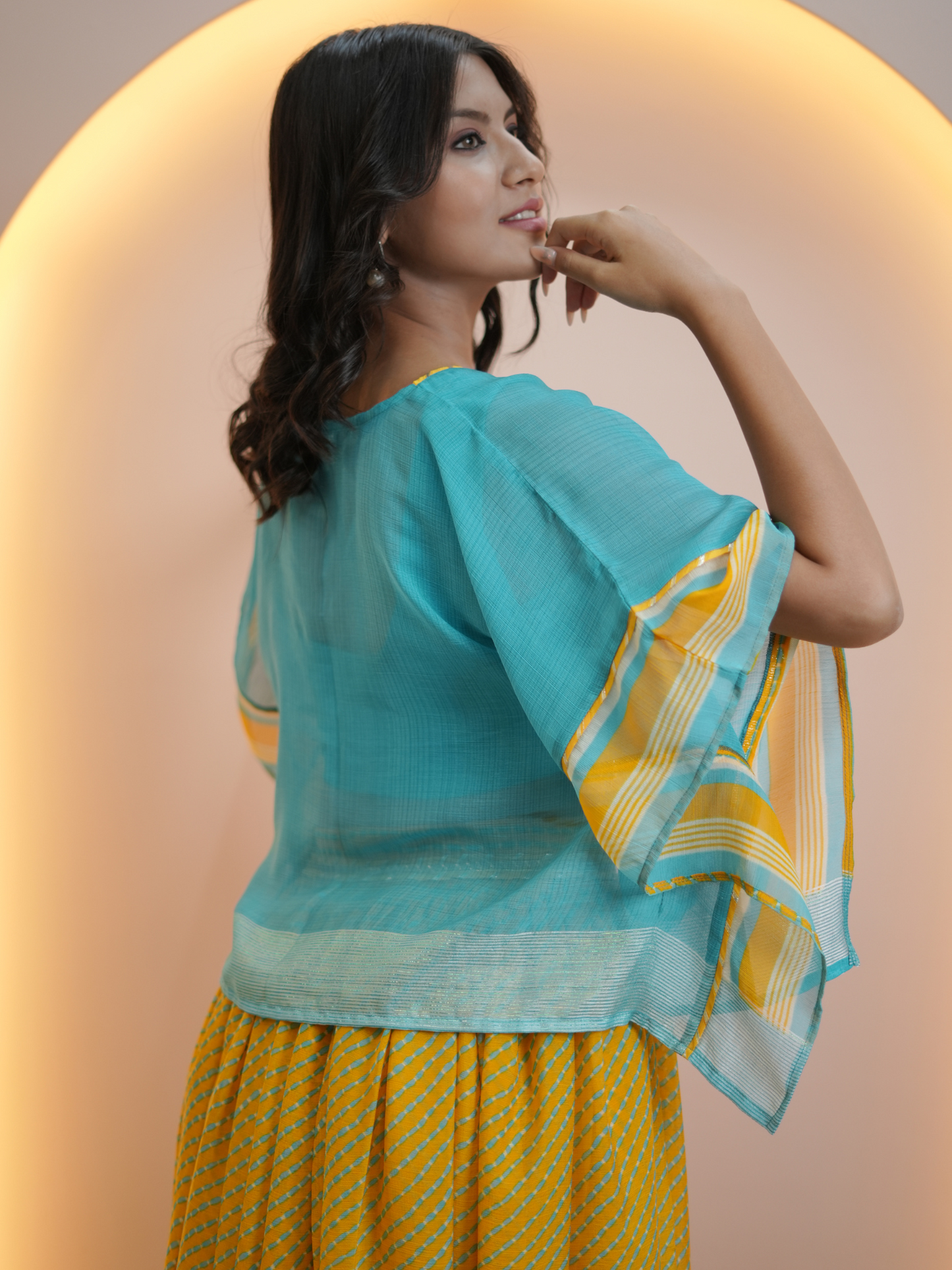 Aqua Blue Boho Bliss Skirt Set