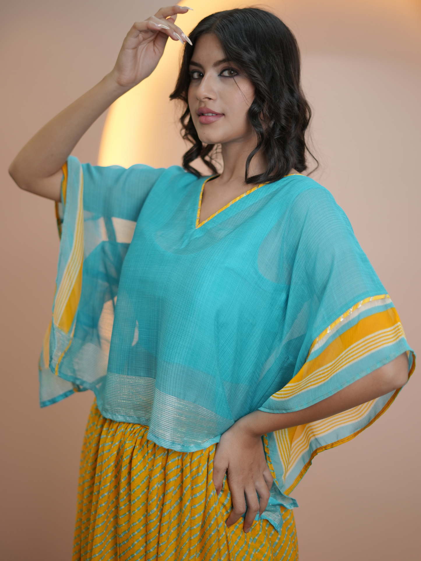 Aqua Blue Boho Bliss Skirt Set