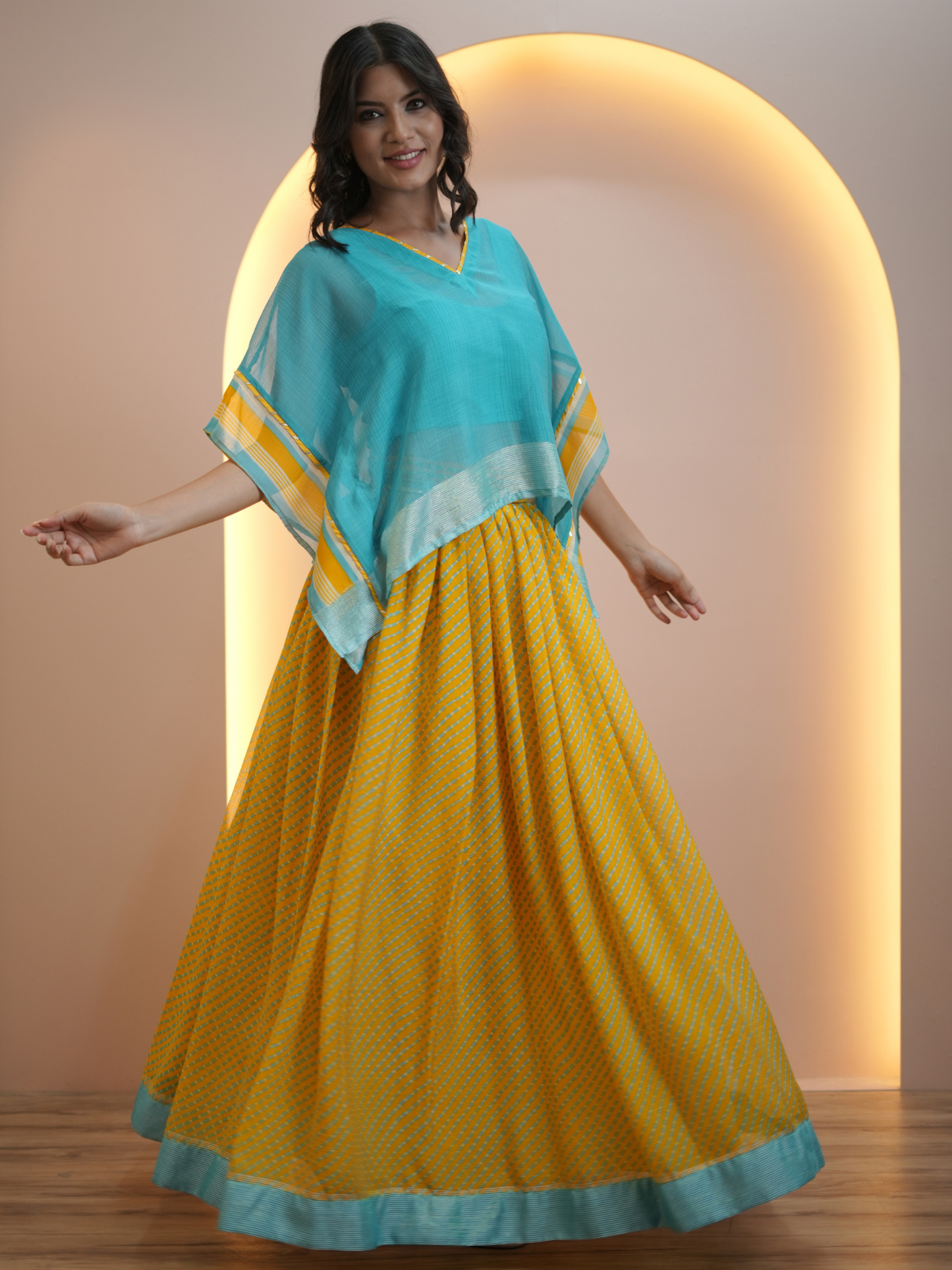 Aqua Blue Boho Bliss Skirt Set