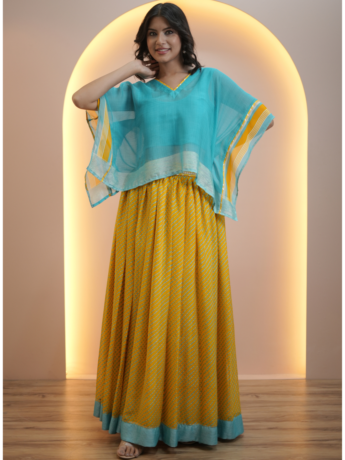 Aqua Blue Boho Bliss Skirt Set