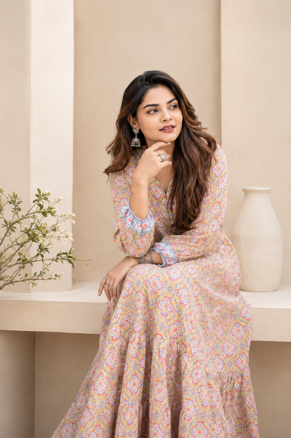 Anahat Tiered Dress