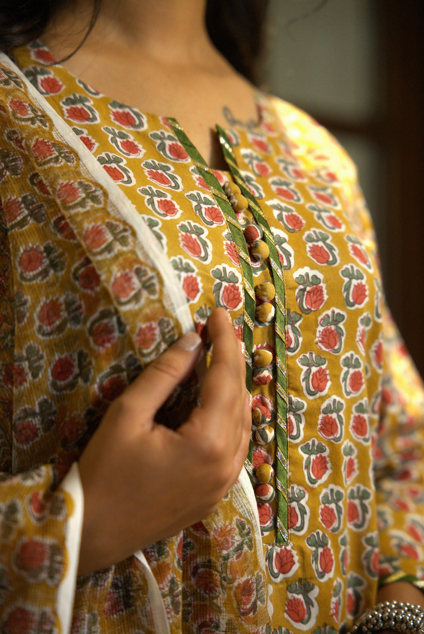 Nazish Block Print Kurta Set