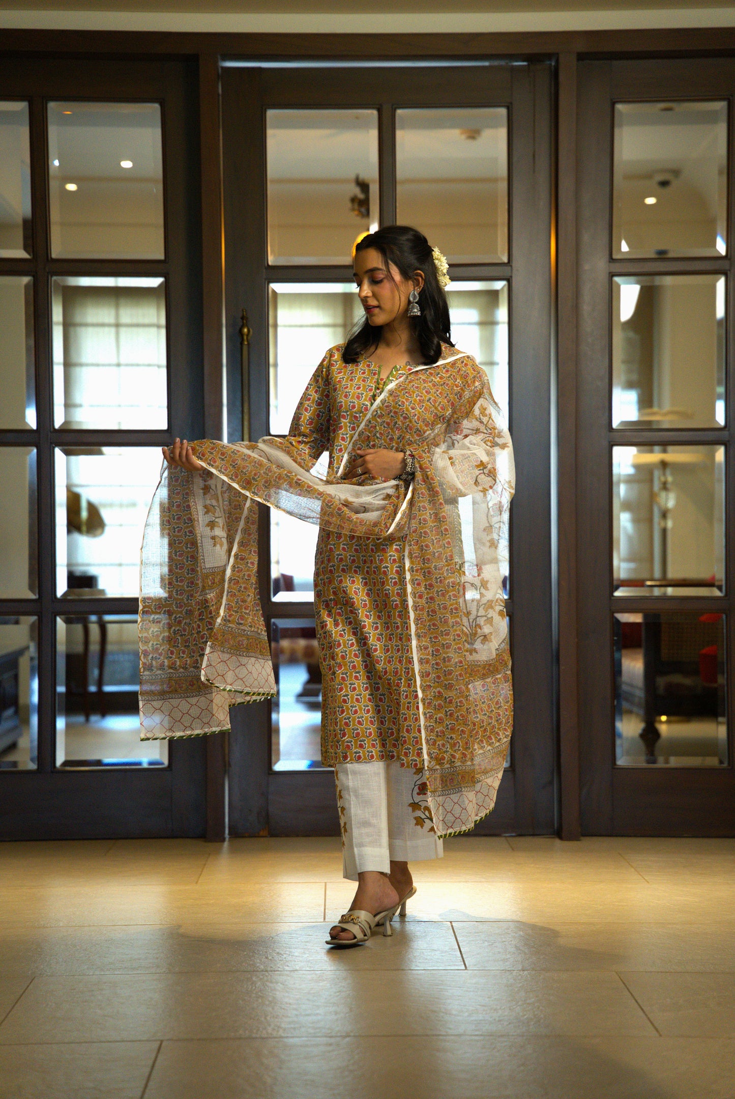 Nazish Block Print Kurta Set