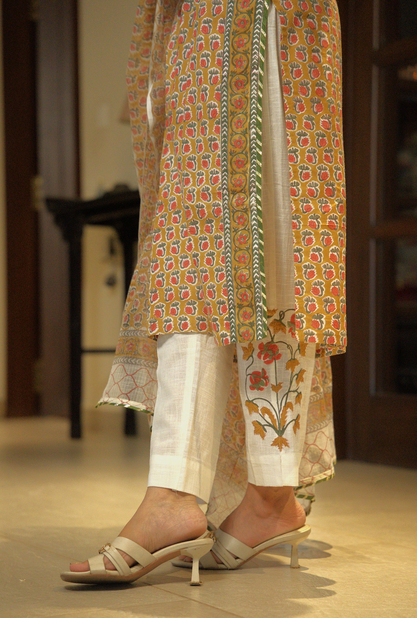 Nazish Block Print Kurta Set