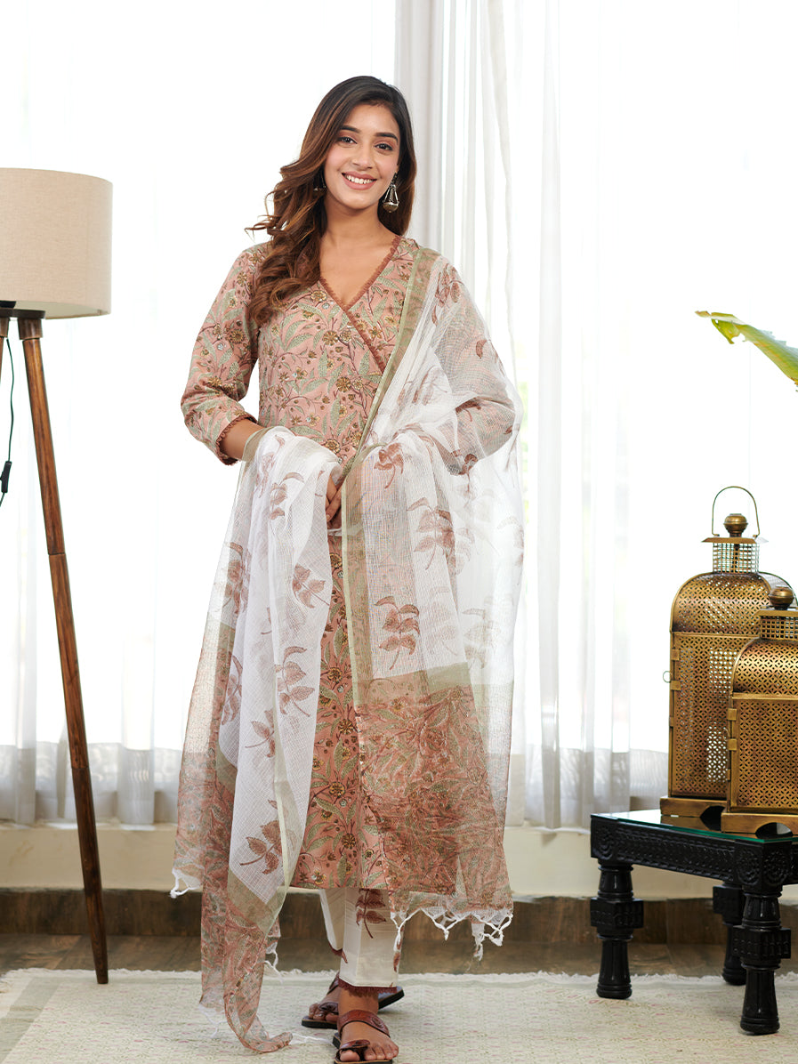 Gulistan Organza Frill Kurta Set