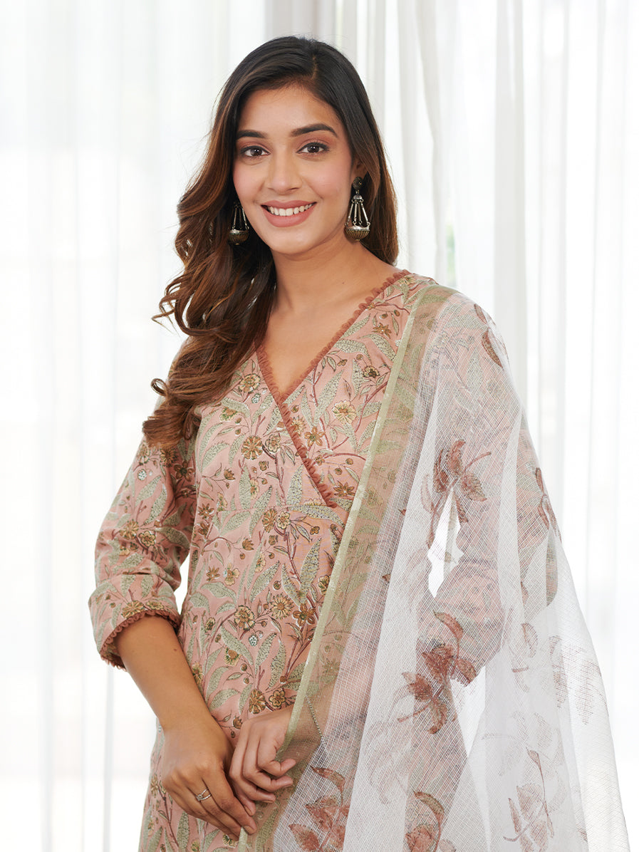 Gulistan Organza Frill Kurta Set