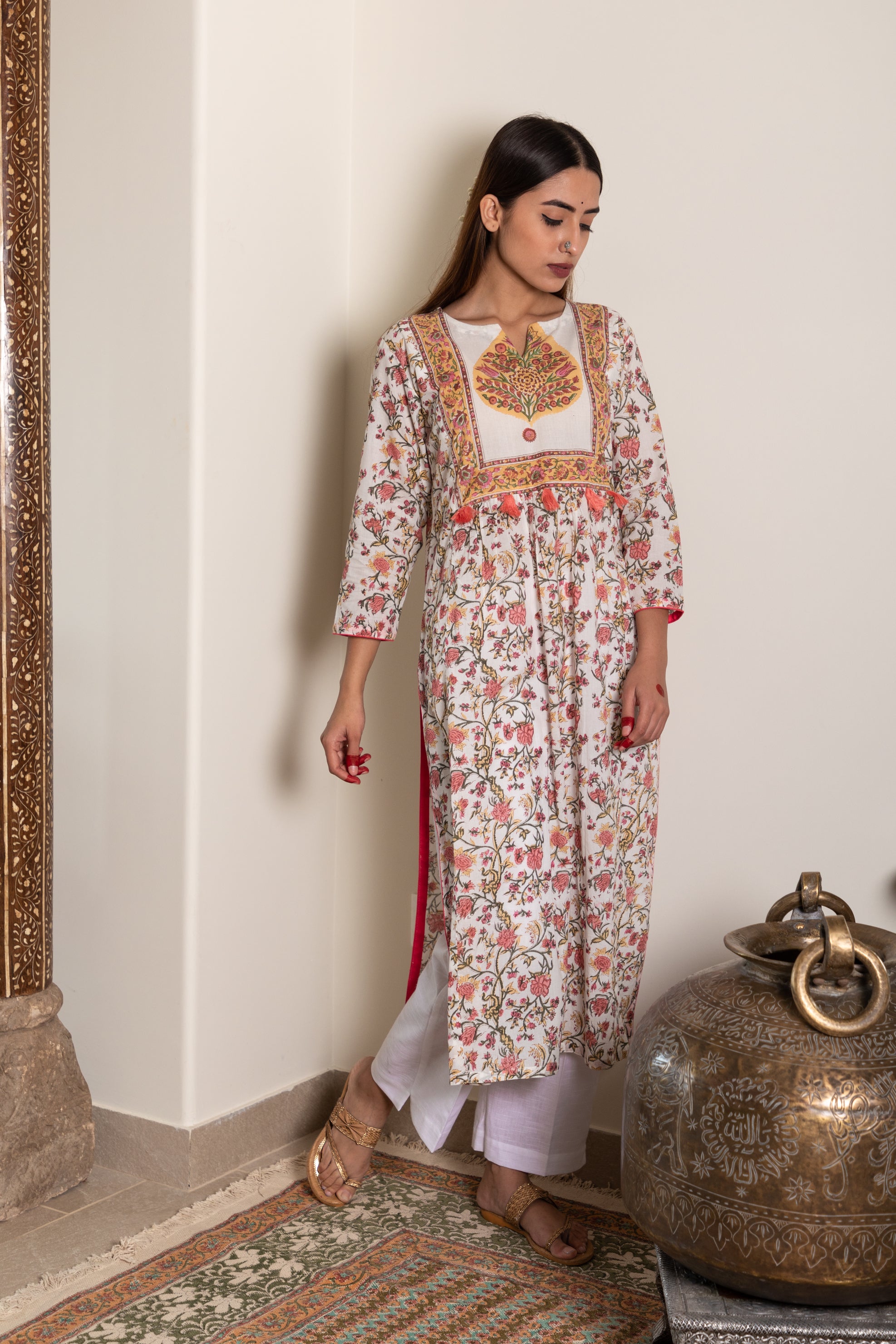 Betel and Vine Jaal Print Baagh Collection Kurta Set