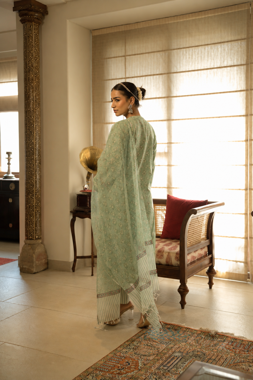 Gul-e-Noor Block Print Kurta Set