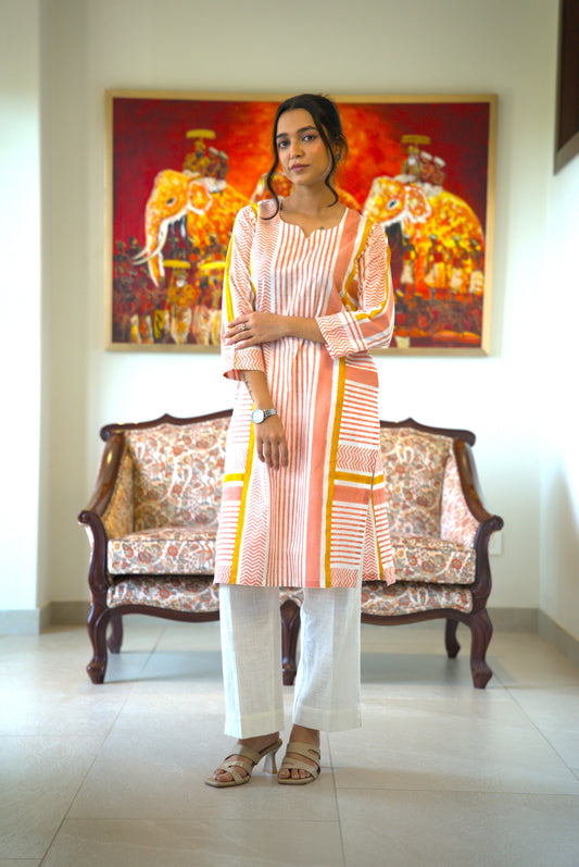 Vedika Block Print Kurta