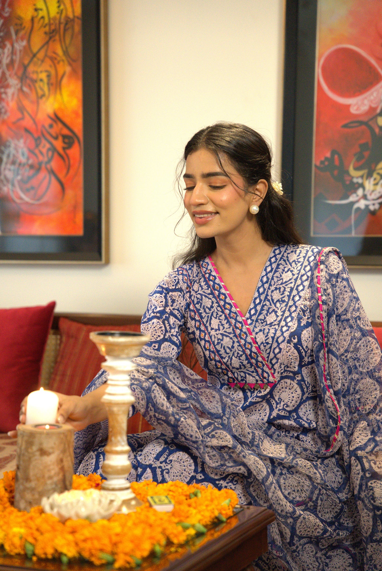 Nooraya Block Print Kurta Set