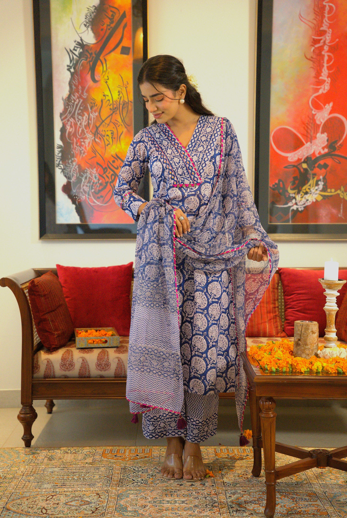 Nooraya Block Print Kurta Set