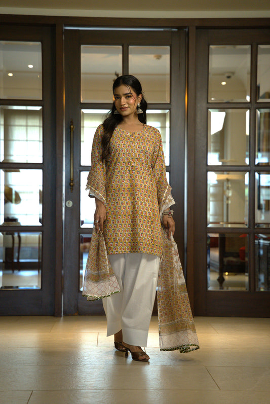 Mrinmayi Block Print Kurta Set