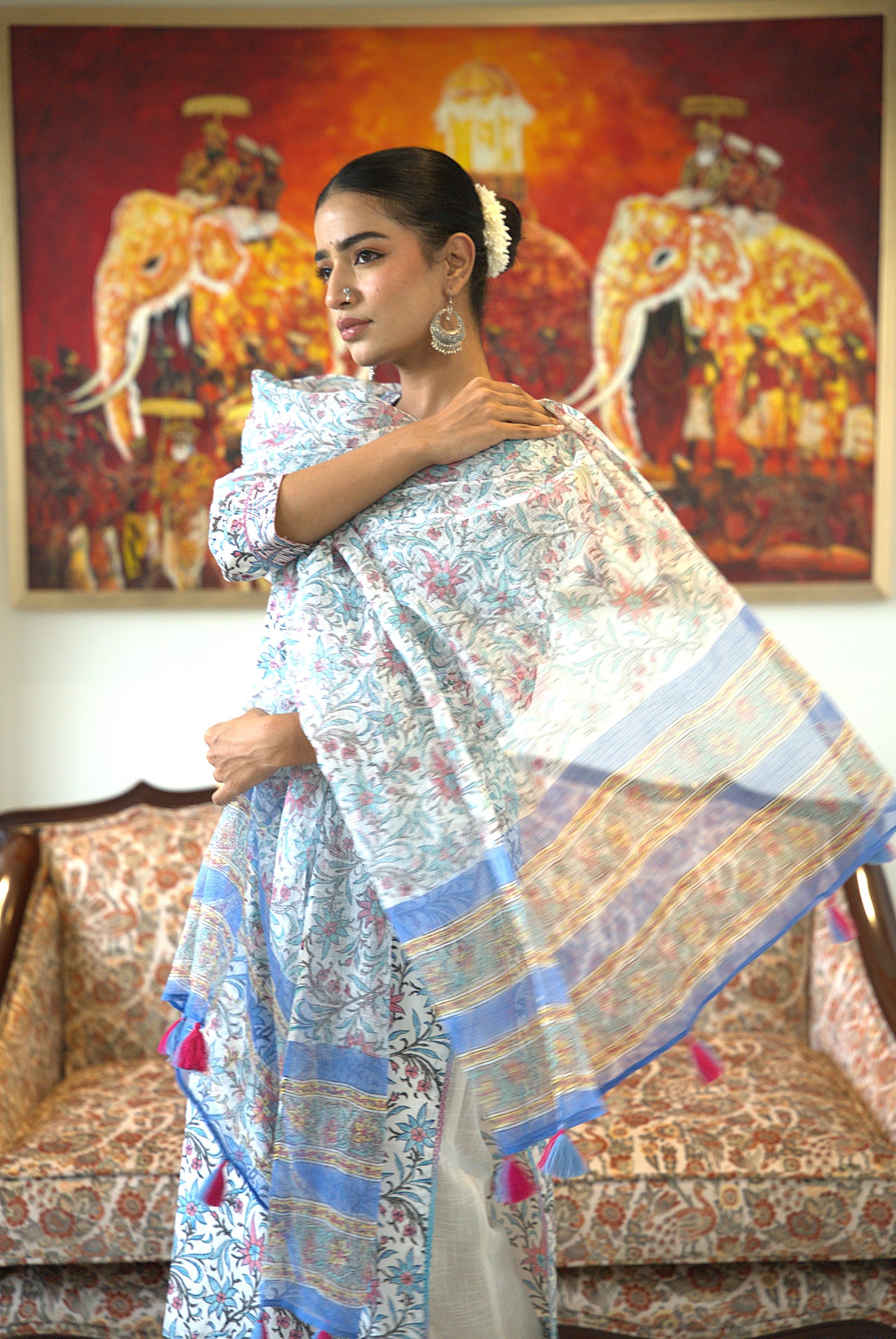 Amaya Block Print Kurta & Dupatta