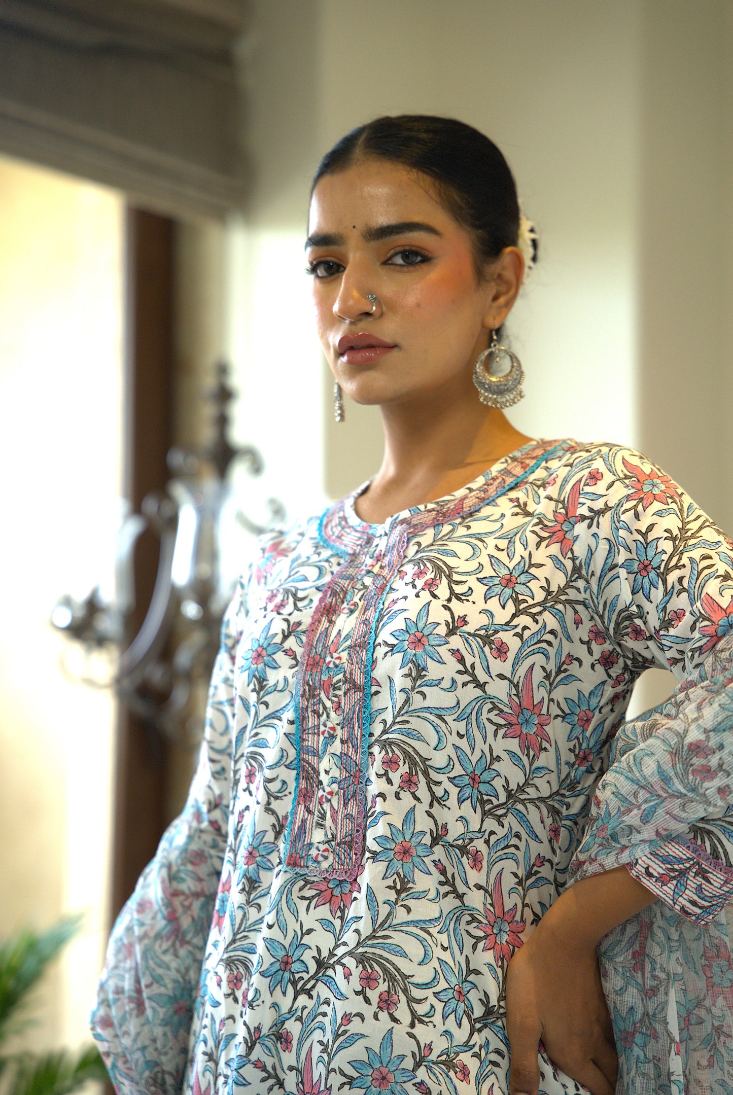 Amaya Block Print Kurta & Dupatta