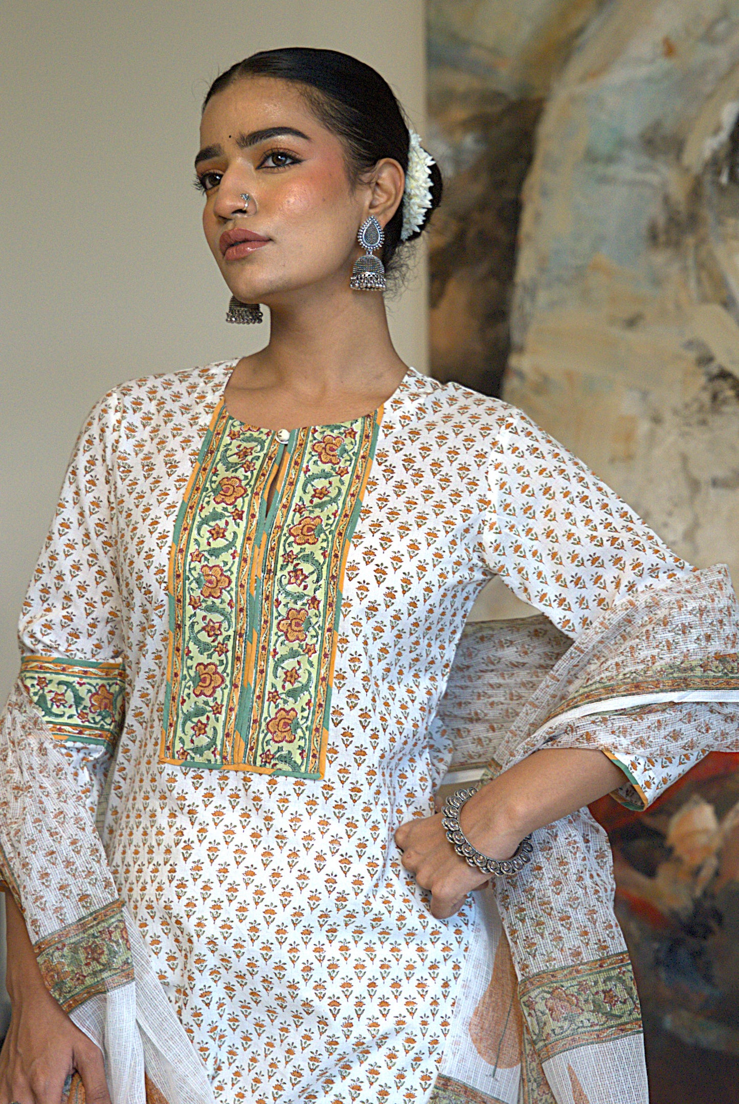 Gulrukh Block Print Kurta Set
