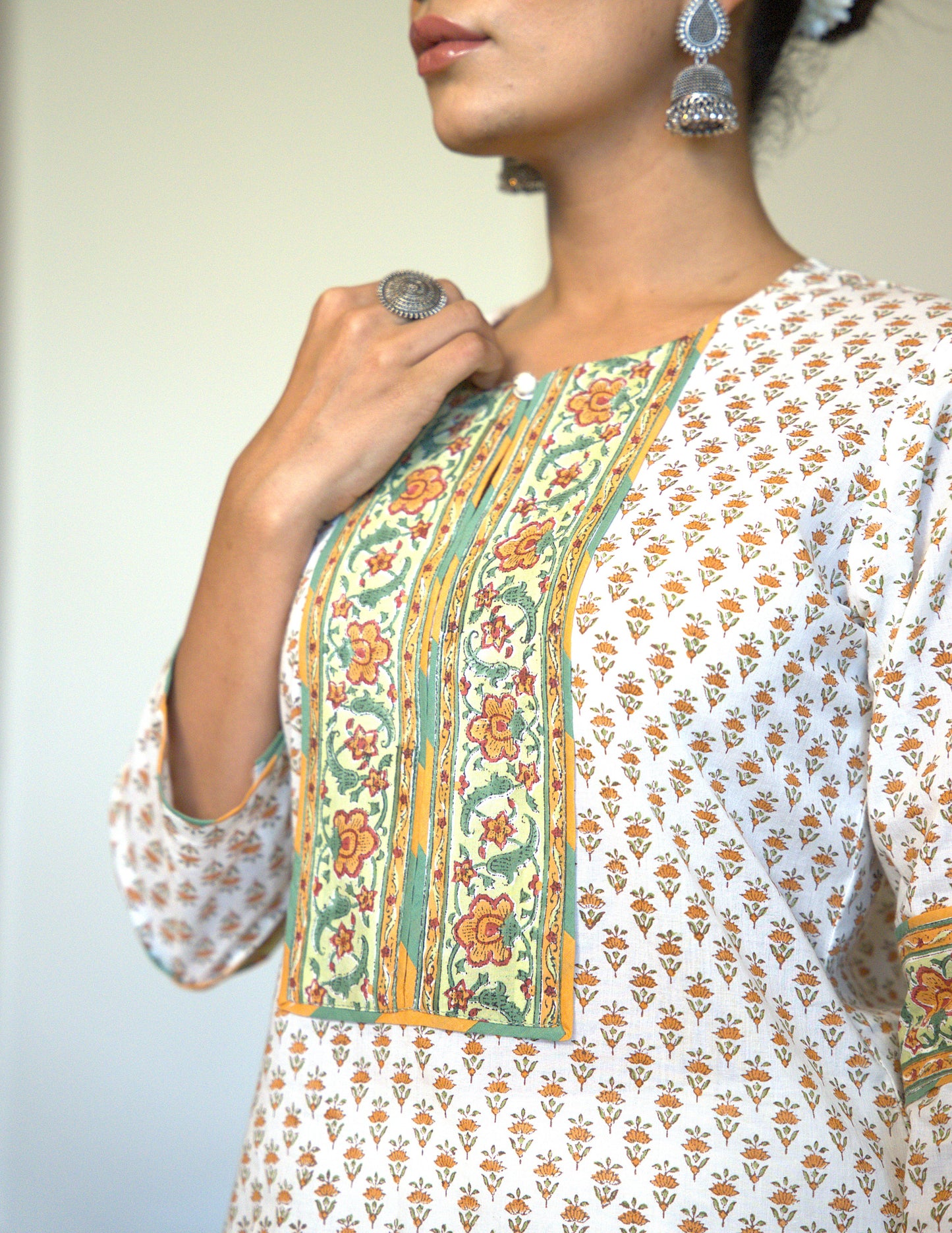 Gulrukh Block Print Kurta Set