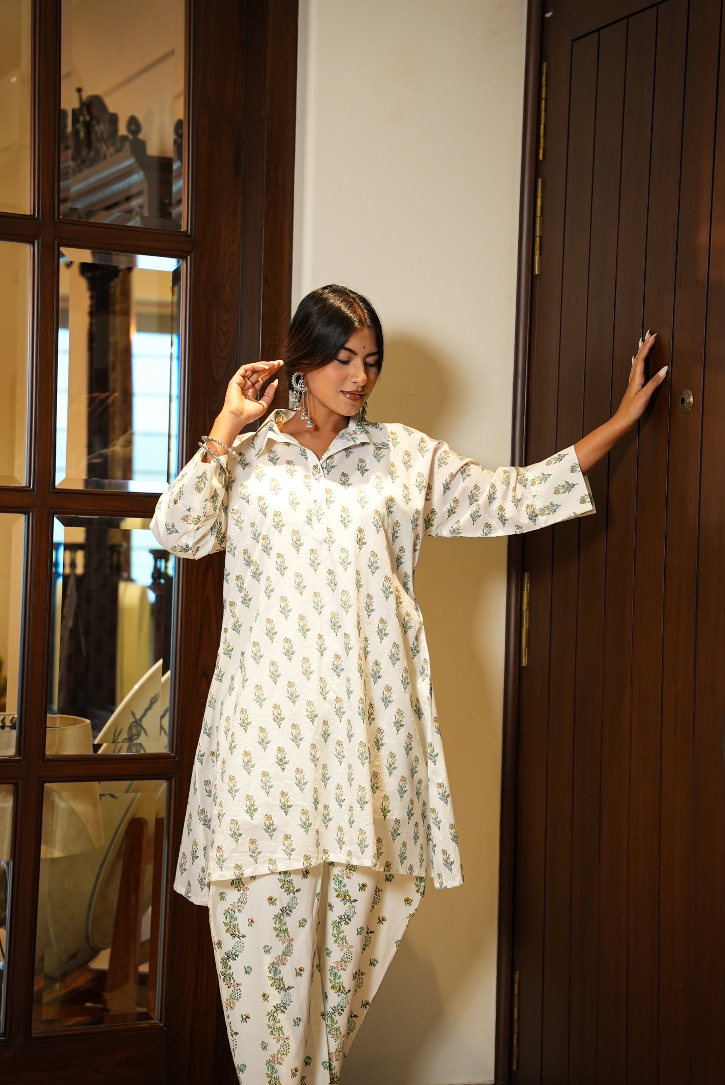 Akriti hand block printed kurta and pant set