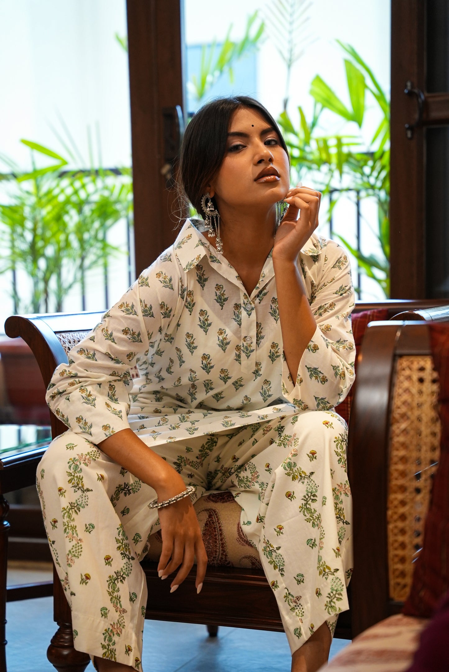 Akriti hand block printed kurta and pant set