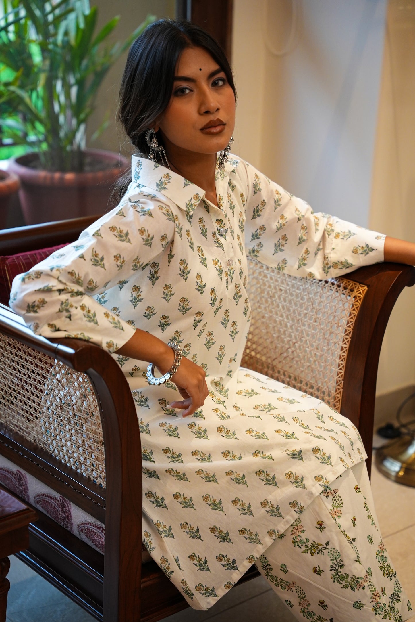 Akriti hand block printed kurta and pant set
