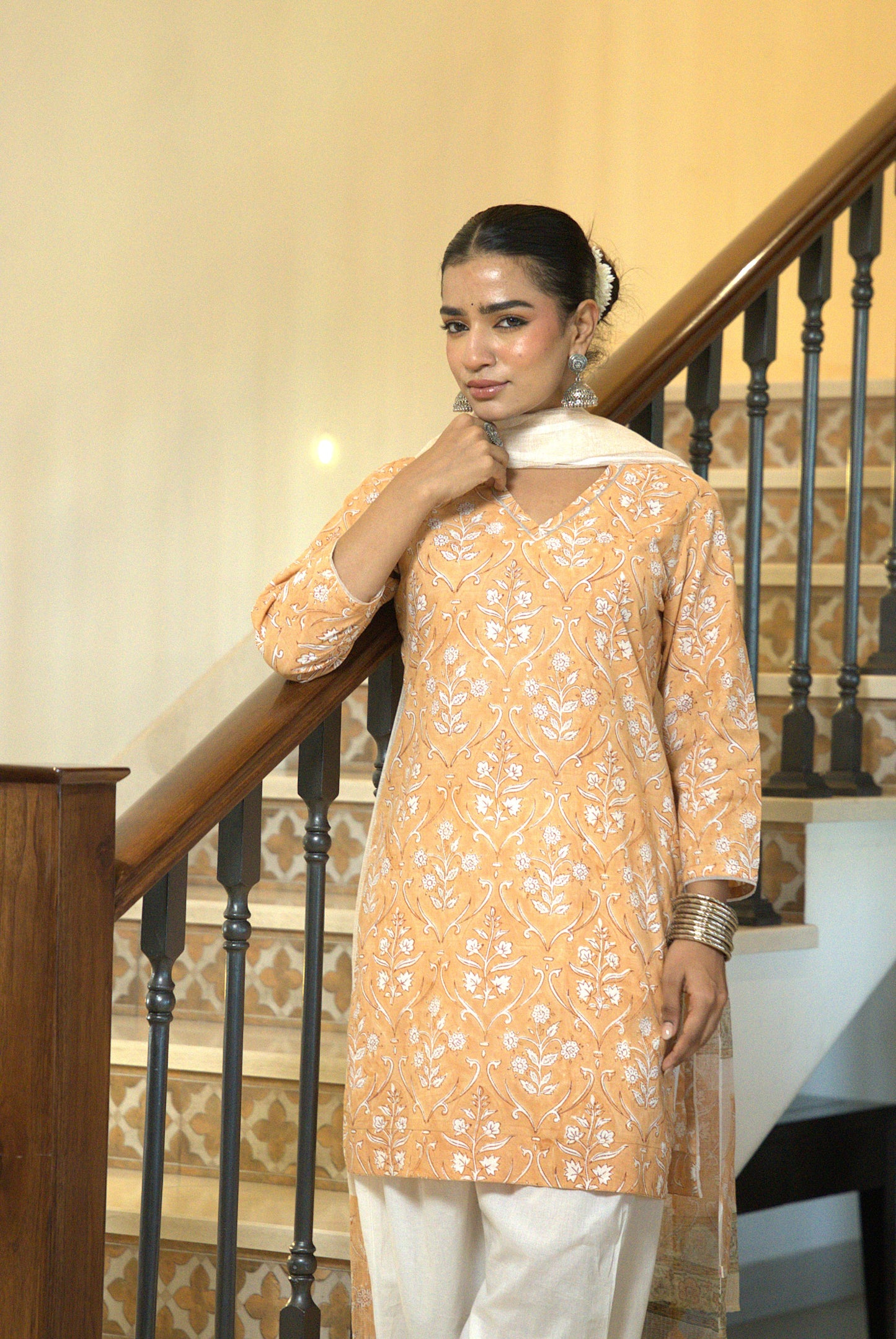 Gulrukh Block Print Kurta Set