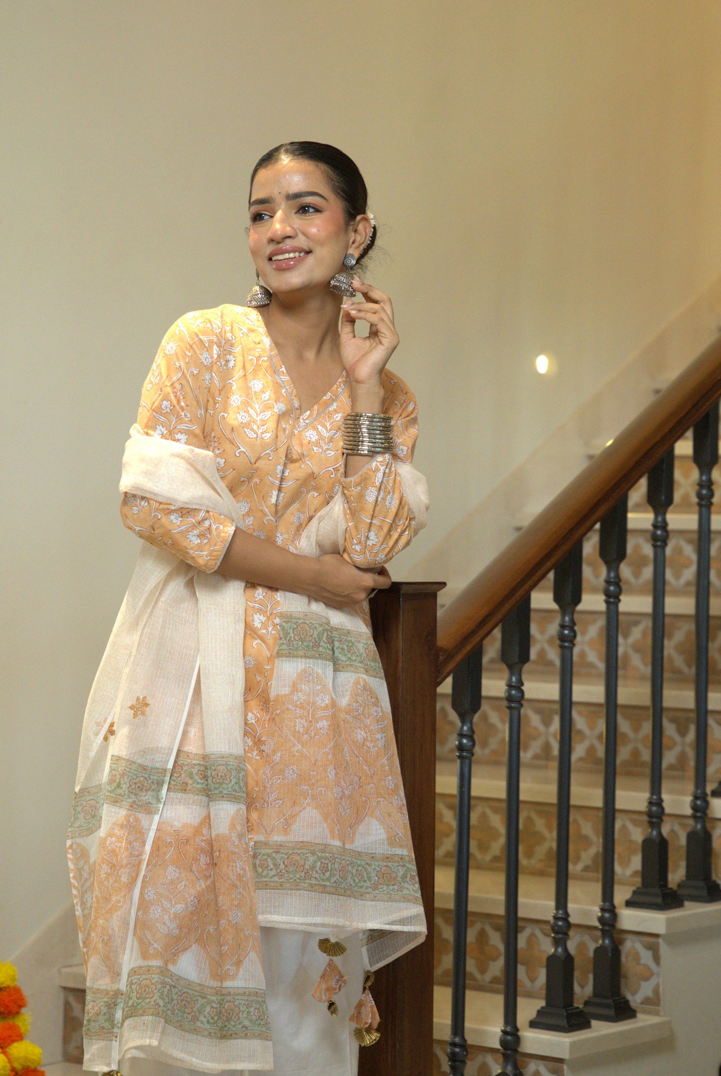 Gulrukh Block Print Kurta Set