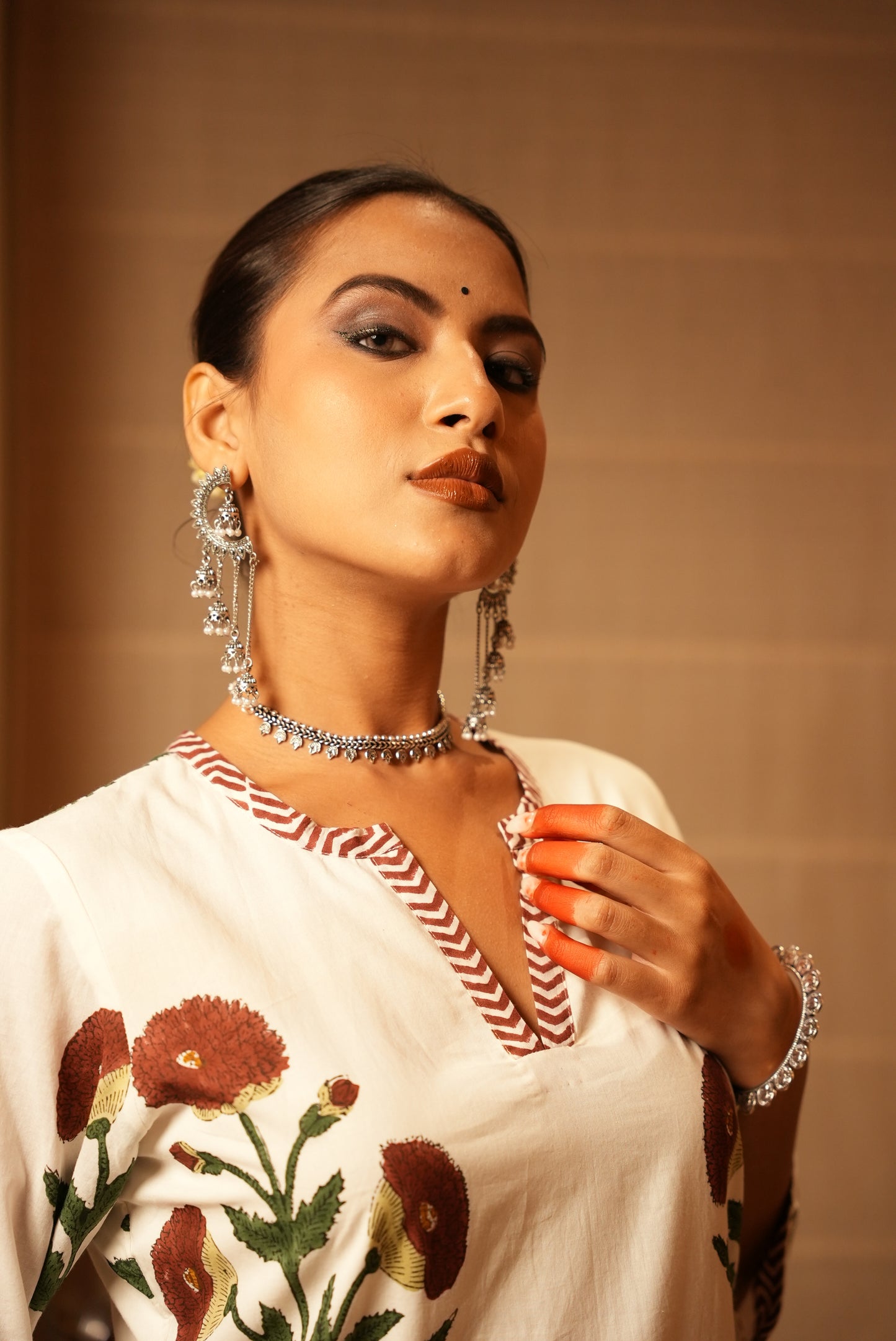 Zahra hand block print kurta set