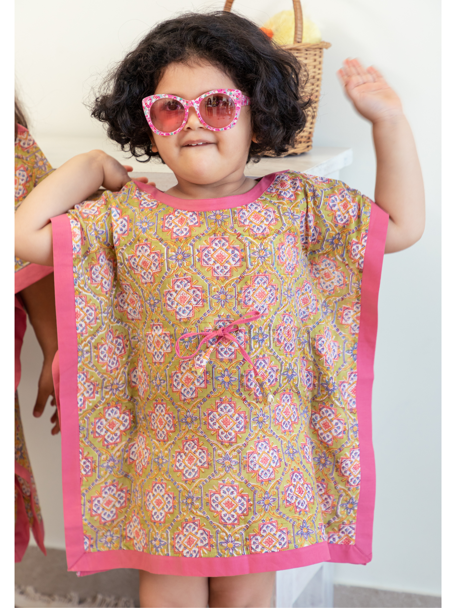 Multi Colour Motifs Kaftan