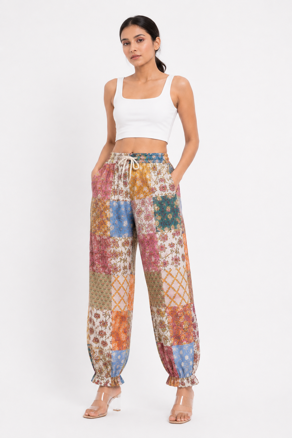 Patchwork Bloom Joggers