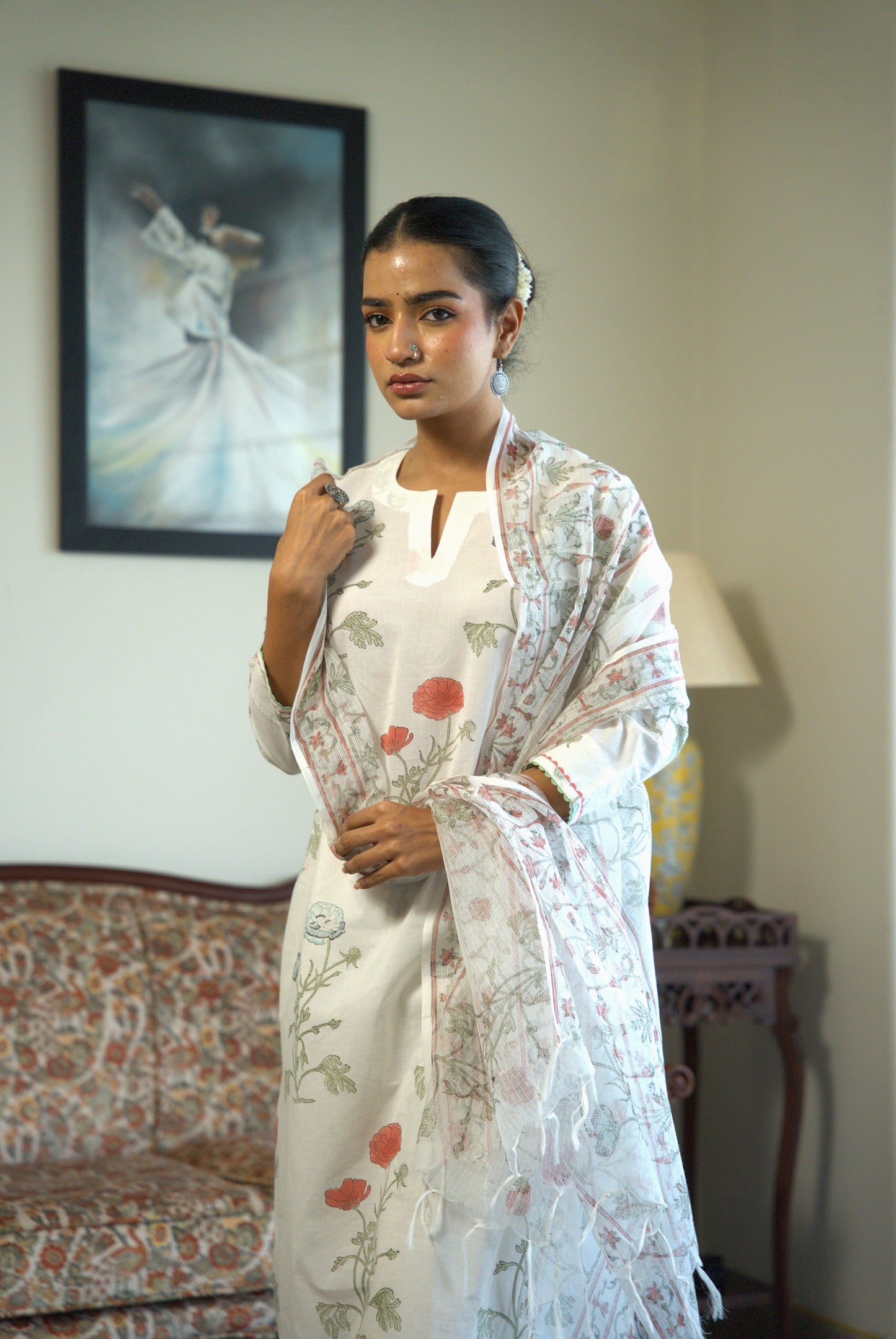 Madhavi Block Print Kurta Set