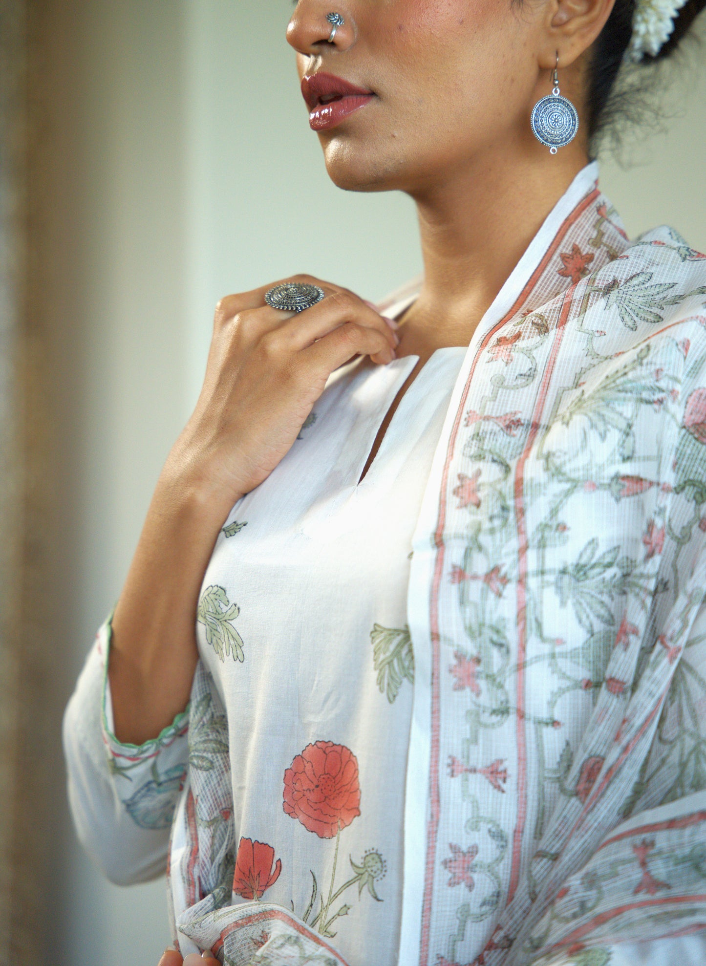 Madhavi Block Print Kurta Set